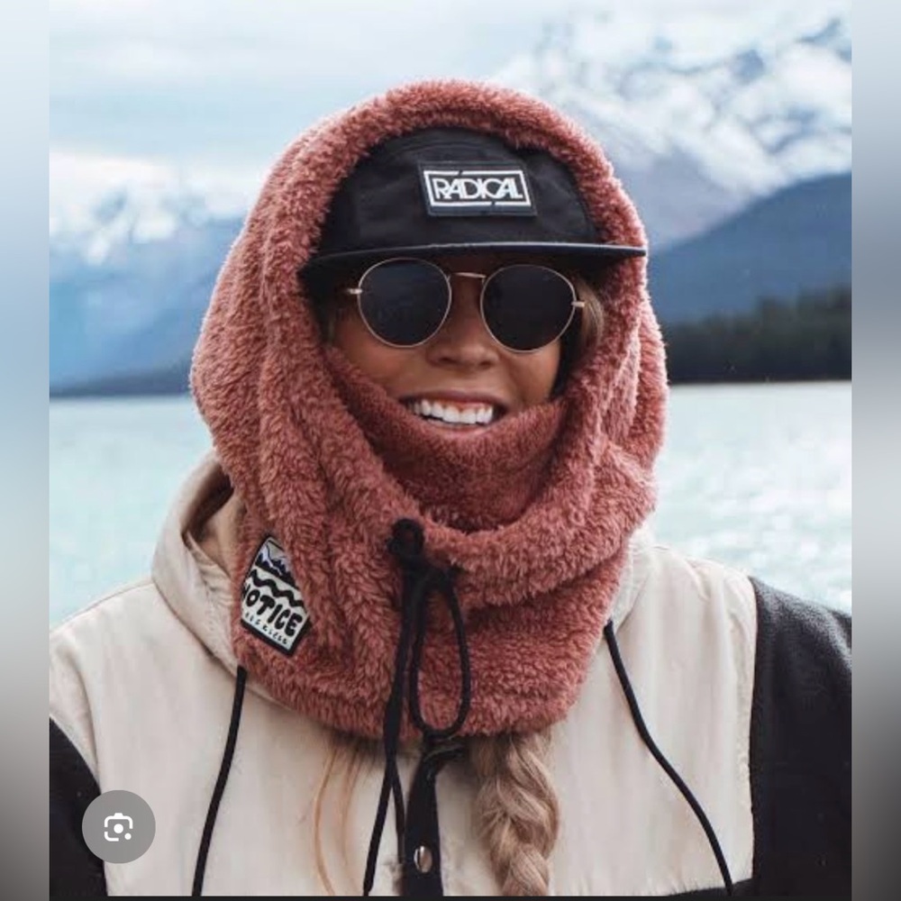 Notice the reckless Fleece Hood
